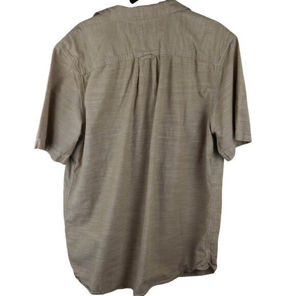The‎ North Face Mens Short Sleeve Button-Up Shirt Size L Beige - Picture 7 of 8